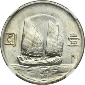 Chine, République, 1 Dollar 1934 - NGC UNC DETAILS