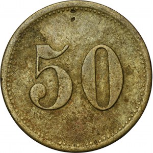 Ruda in Oberschlesien, Ruda, Schlafhaus J. Pluta, 50 Pfennig - UNLISTED
