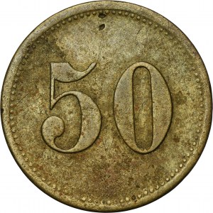 Ruda in Oberschlesien, Ruda, Schlafhaus J. Pluta, 50 Pfennig - UNLISTED