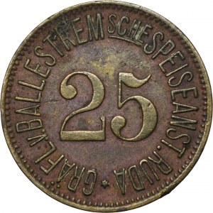Ruda in Oberschlesien, Ruda, Gräflich von Ballenstrem'sche Werke, 25 Pfennig - UNLISTED