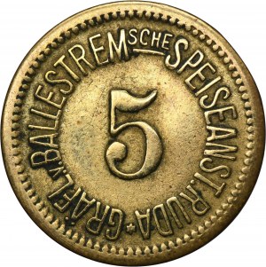 Ruda in Oberschlesien, Ruda, Gräflich von Ballenstrem'sche Werke, 5 Pfennig - UNLISTED