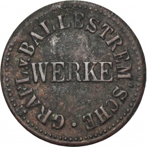 Ruda in Oberschlesien, Ruda, Gräflich von Ballenstrem'sche Werke, Token for 1 Liter of Oil