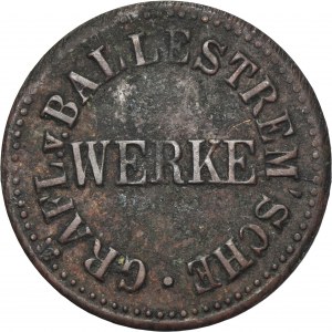 Ruda in Oberschlesien, Ruda, Gräflich von Ballenstrem'sche Werke, Token for 1 Liter of Oil