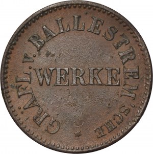 Ruda in Oberschlesien, Ruda, Gräflich von Ballenstrem'sche Werke, Token for 1 Liter of Oil