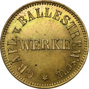 Ruda in Oberschlesien, Ruda, Gräflich von Ballenstrem'sche Werke, Token for 1 Bag of Flour