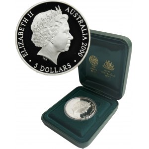 Australia, Elizabeth II, 5 Dollars Canberra 2000 C