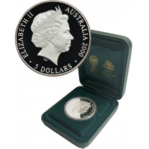 Australia, Elizabeth II, 5 Dollars Perth 2000 P