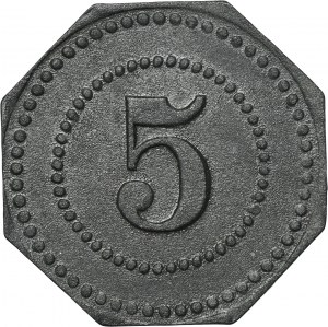 Hindenburg, Ludwigsglückgrube, 5 Pfennig