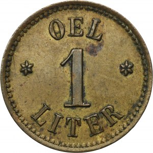 Hindenburg, Rokittnitz, Castellengrube, Token for 1 Liter of Oil