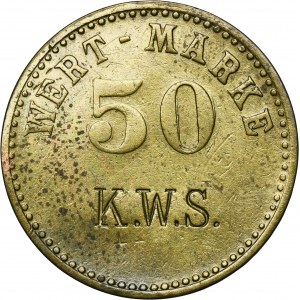 Hindenburg, Zaborze, Kokswerk Skalley, 50 Pfennig