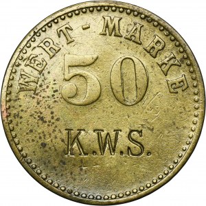 Hindenburg, Zaborze, Kokswerk Skalley, 50 Pfennig