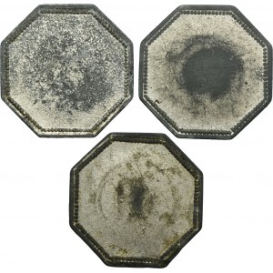 Set, Beuthn, Lagiewnick, Huberthushütte, 5 Pfennig, 10 Pfennig and 50 Pfennig (3 pcs.)