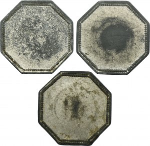 Set, Beuthn, Lagiewnick, Huberthushütte, 5 Pfennig, 10 Pfennig and 50 Pfennig (3 pcs.)