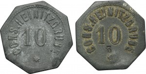 Set, Beuthn, Roßberg, Consolidierte Heinitzgrube, 10 Pfennig (2 pcs.)