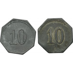 Set, Beuthn, Roßberg, Consolidierte Heinitzgrube, 10 Pfennig (2 pcs.)