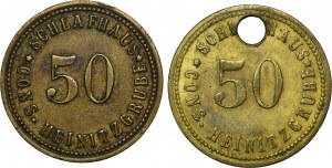 Set, Beuthn, Roßberg, Consolidierte Heinitzgrube, 50 Pfennig (2 pcs.)