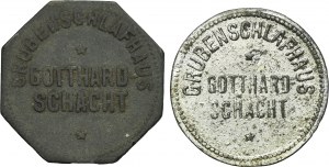 Set, Ruda in Oberschlesien, Orzegow, Grubenschlafhaus Gotthardtschacht, 10 Pfennig (2 pcs.)