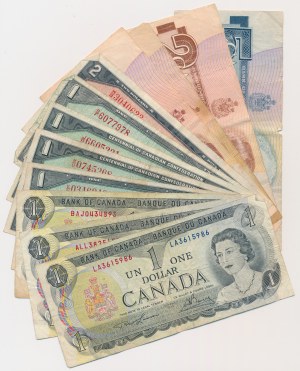 Canada, set 1-5 Dollars (12 pcs.)