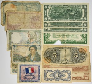 Group of world banknotes (15 pcs.)