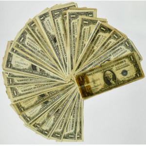 USA, lot 1 Dollar (75 pcs.)