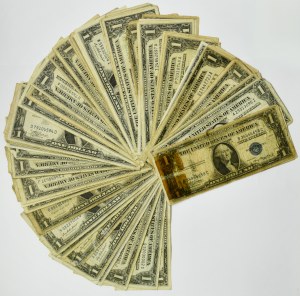USA, lot 1 Dollar (75 pcs.)