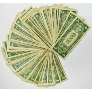 USA, lot 1 Dollar (75 pcs.)