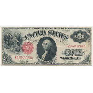 USA, Red Seal, 1 dolar 1917 - Elliott & White