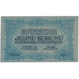 Czechoslovakia, 1 Koruna 1919
