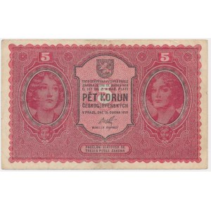 Czechoslovakia, 5 Korun 1919