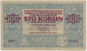 Czechoslovakia, 100 Korun 1919 - RARE