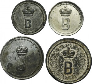 Set, Schwientochlowitz, Falvahütte, 5 Pfennig, 10 Pfennig and 20 Pfennig (4 pcs.)
