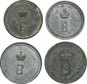 Set, Schwientochlowitz, Falvahütte, 50 Pfennig and 100 Pfennig (4 pcs.)