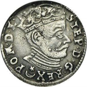 Stephen Bathory, 3 Groschen Vilnius 1582 - L/LIT