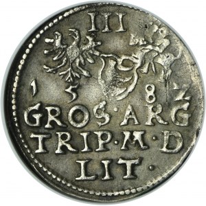 Stefan Batory, Trojak Wilno 1582 - L/LIT