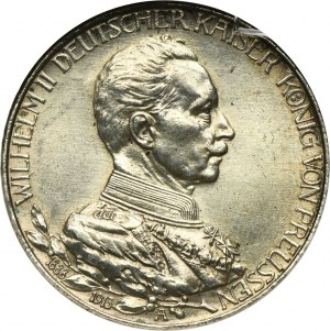 Allemagne, Royaume de Prusse, Guillaume II, 3 Marks Berlin 1913 A