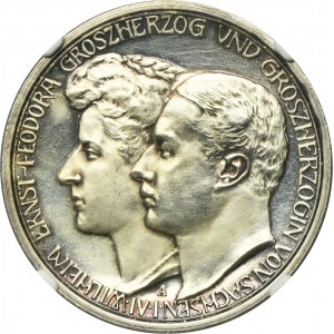 Germany, Saxony-Weimar-Eisenach, Wilhelm Ernst, 3 Mark Berlin 1910 A NGC PF62