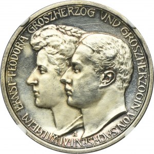 Germany, Saxony-Weimar-Eisenach, Wilhelm Ernst, 3 Mark Berlin 1910 A NGC PF62