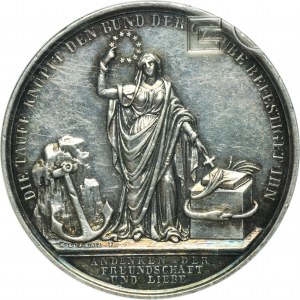 Germany, Baptisma medal 19th century