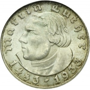 Germany, Weimar Republic, 5 Mark Munich 1933 D