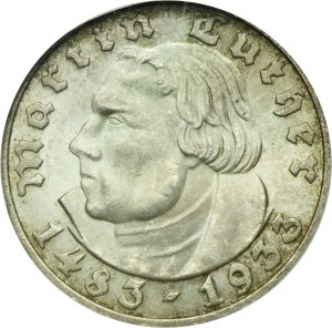 Germany, Weimar Republic, 5 Mark Munich 1933 D
