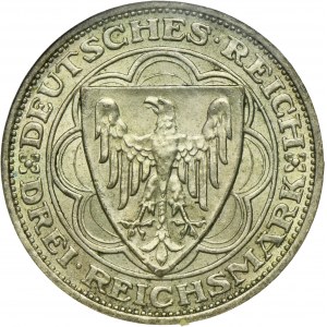 Germany, Weimar Republic, 3 Mark Berlin 1927 A - Bremerhaven
