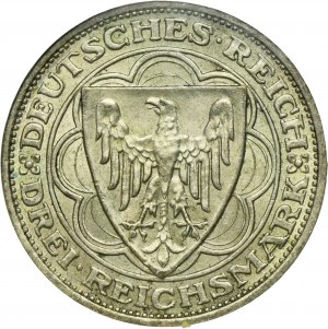 Germany, Weimar Republic, 3 Mark Berlin 1927 A - Bremerhaven
