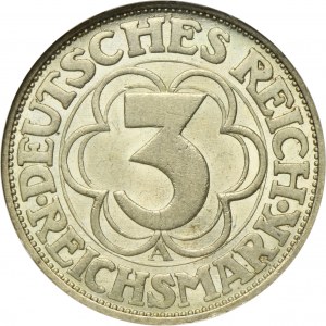 Germany, Weimar Republic, 3 Mark 1927 - Nordhausen