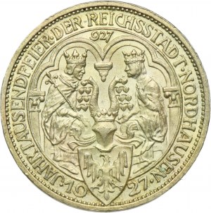 Germany, Weimar Republic, 3 Mark 1927 - Nordhausen