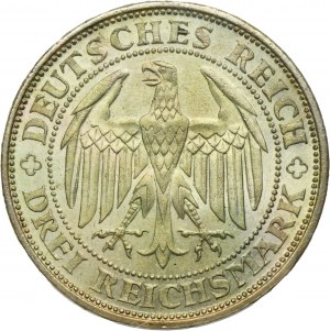Germany, Weimar Republic, 3 Mark Muldenhütten 1929 E