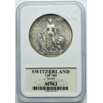 Switzerland, 5 Francs (Shooting Thaler) Bern 1885 - Bern shooting festival
