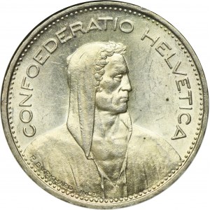 Switzerland, 5 Francs Bern 1939 B