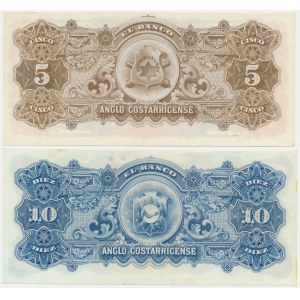 Costa Rica, lot 5-10 Colones 1919 (2 pcs.)