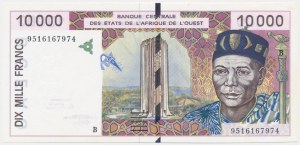 West African States, Benin, 10.000 Francs 1995