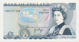 Great Britain, 5 Pounds (1973-1980)